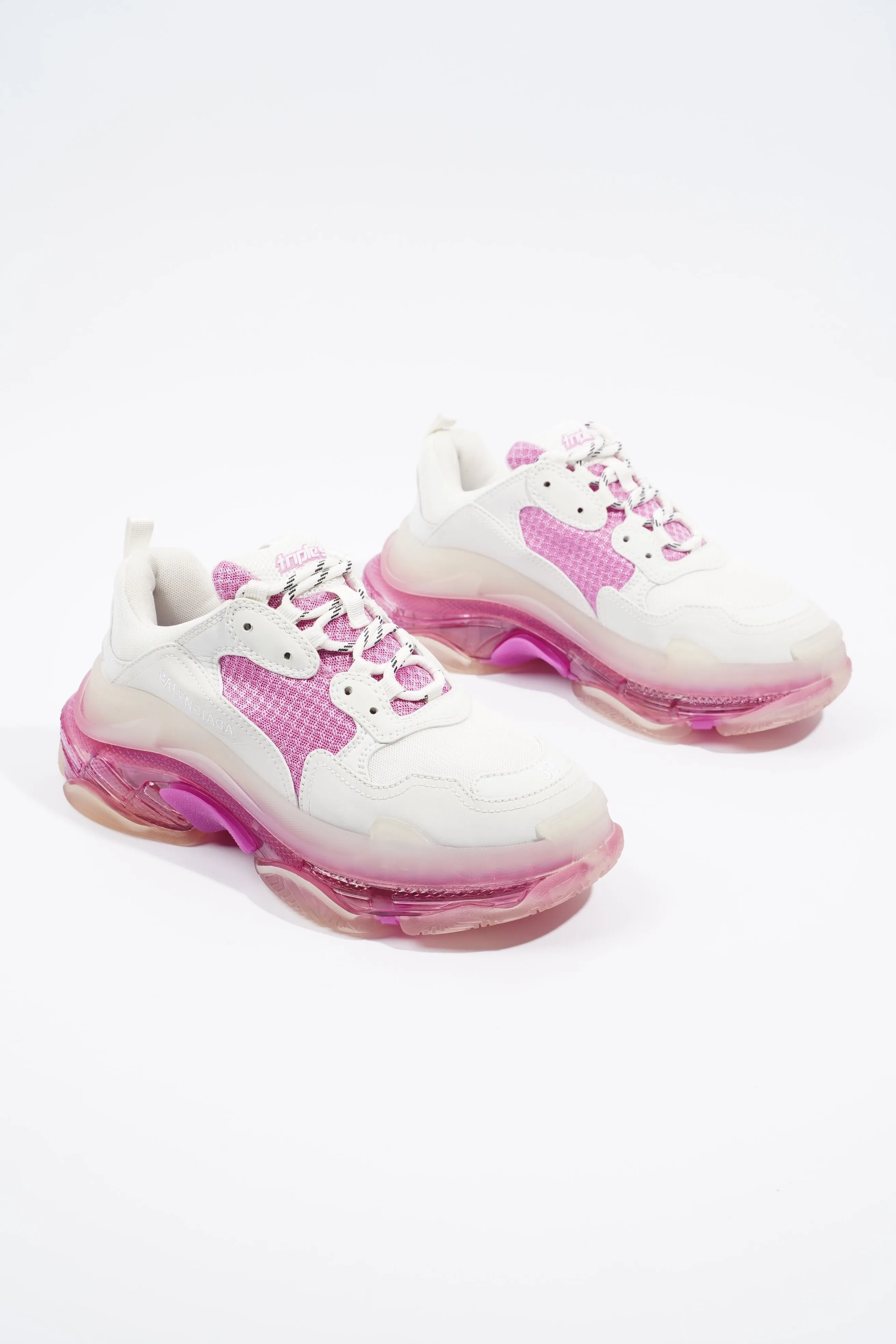 Balenciaga Triple S White / Pink / Clear Sole EU 39 / UK 6