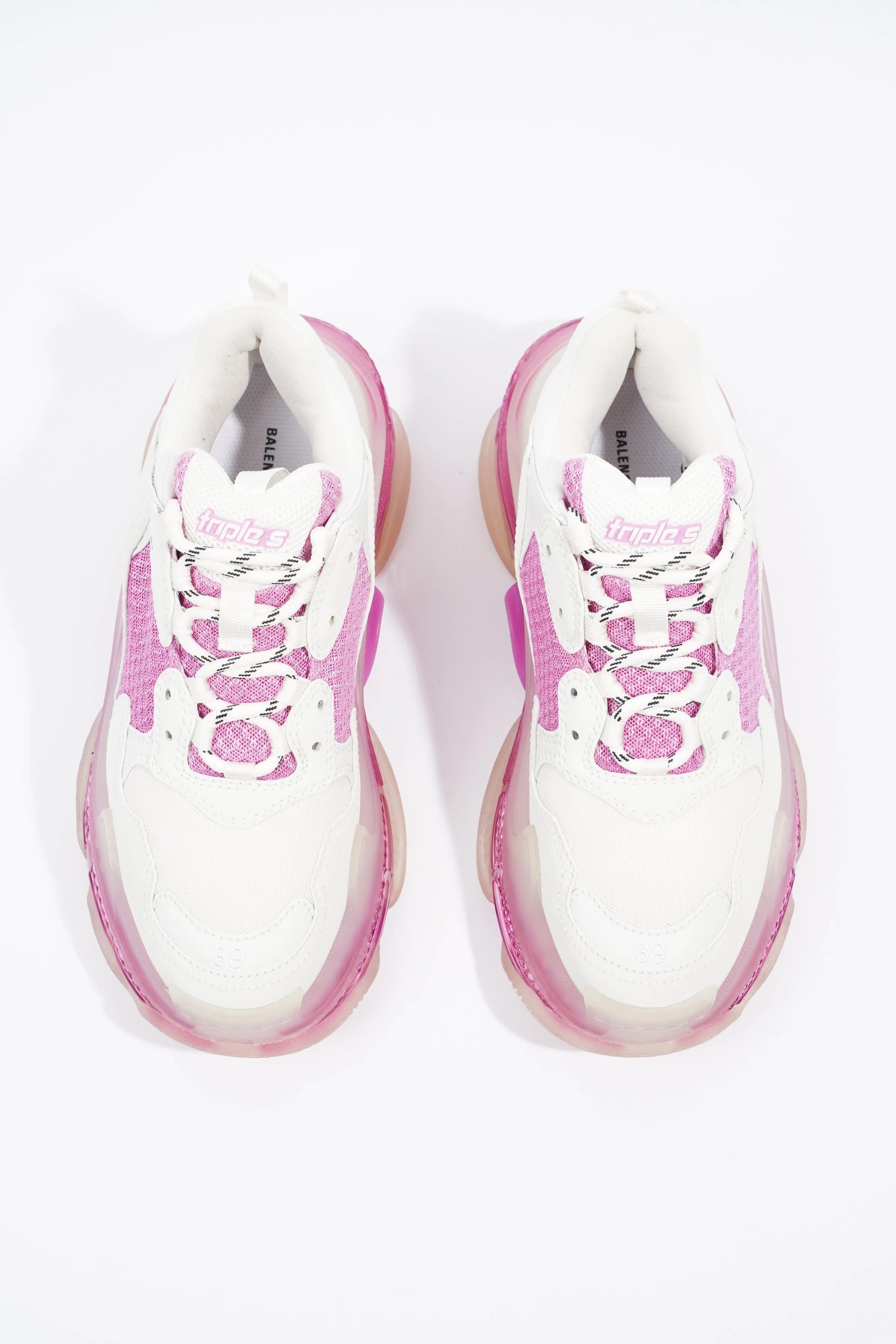 Balenciaga Triple S White / Pink / Clear Sole EU 39 / UK 6