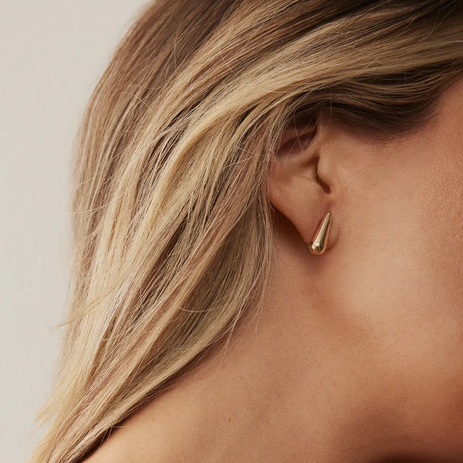 BAMBOLINA STUDS  - POLISHED GOLD