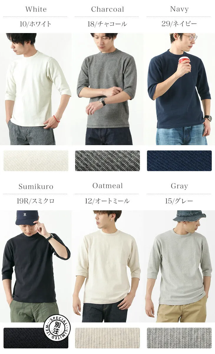 BARNS / Heavy spun milled fabric 6.5/10 sleeve T-shirt