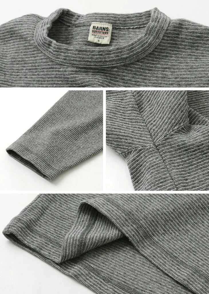 BARNS / Heavy spun milled fabric 6.5/10 sleeve T-shirt