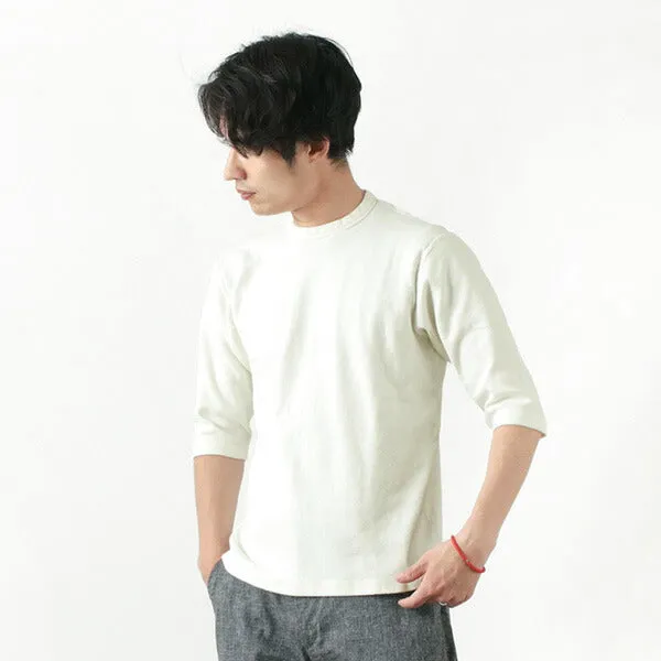 BARNS / Heavy spun milled fabric 6.5/10 sleeve T-shirt