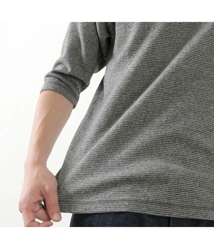 BARNS / Heavy spun milled fabric 6.5/10 sleeve T-shirt