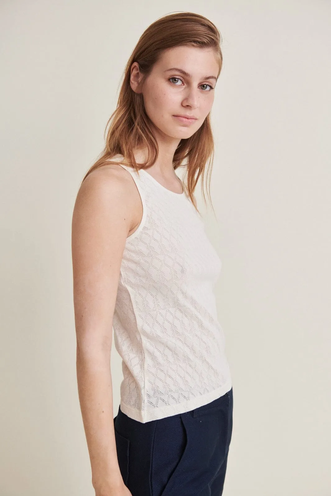 Basic Apparel - Ana Tank Gots - 600 White Swan