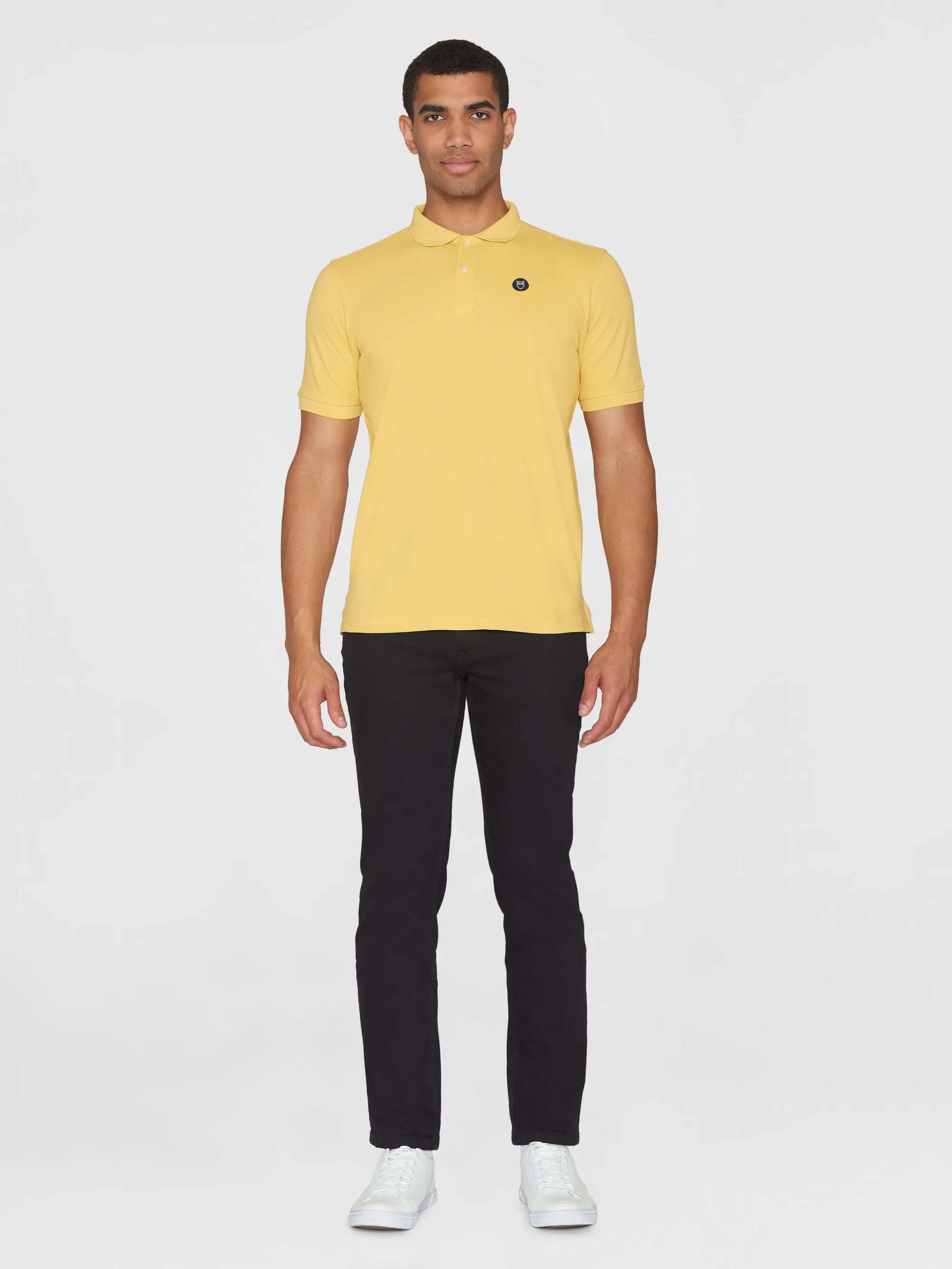 Basic badge polo - Misted Yellow