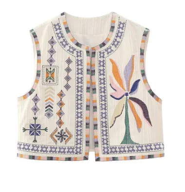 Beautiful Embroidered Vest 2024 Fin Vest