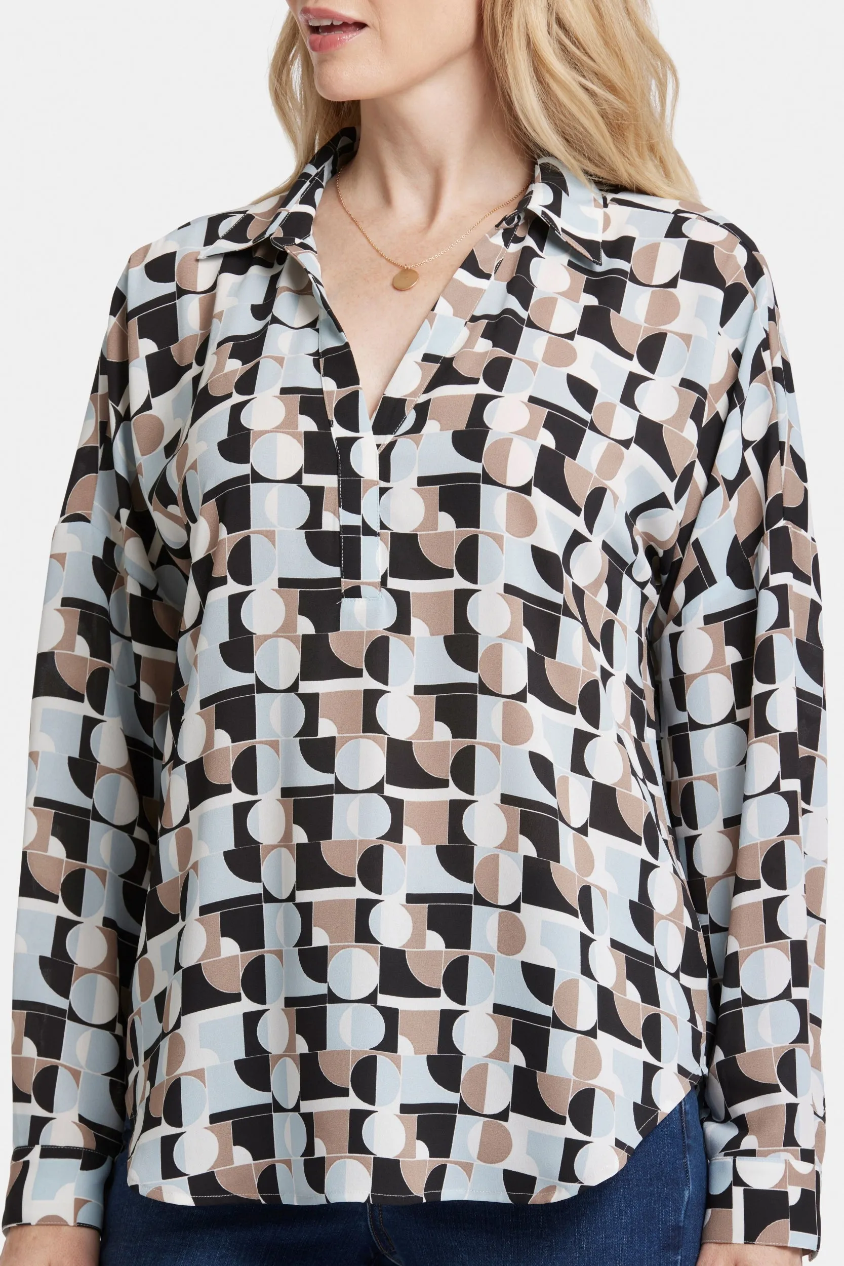 Becky Blouse Grafische Print | Light & Fog