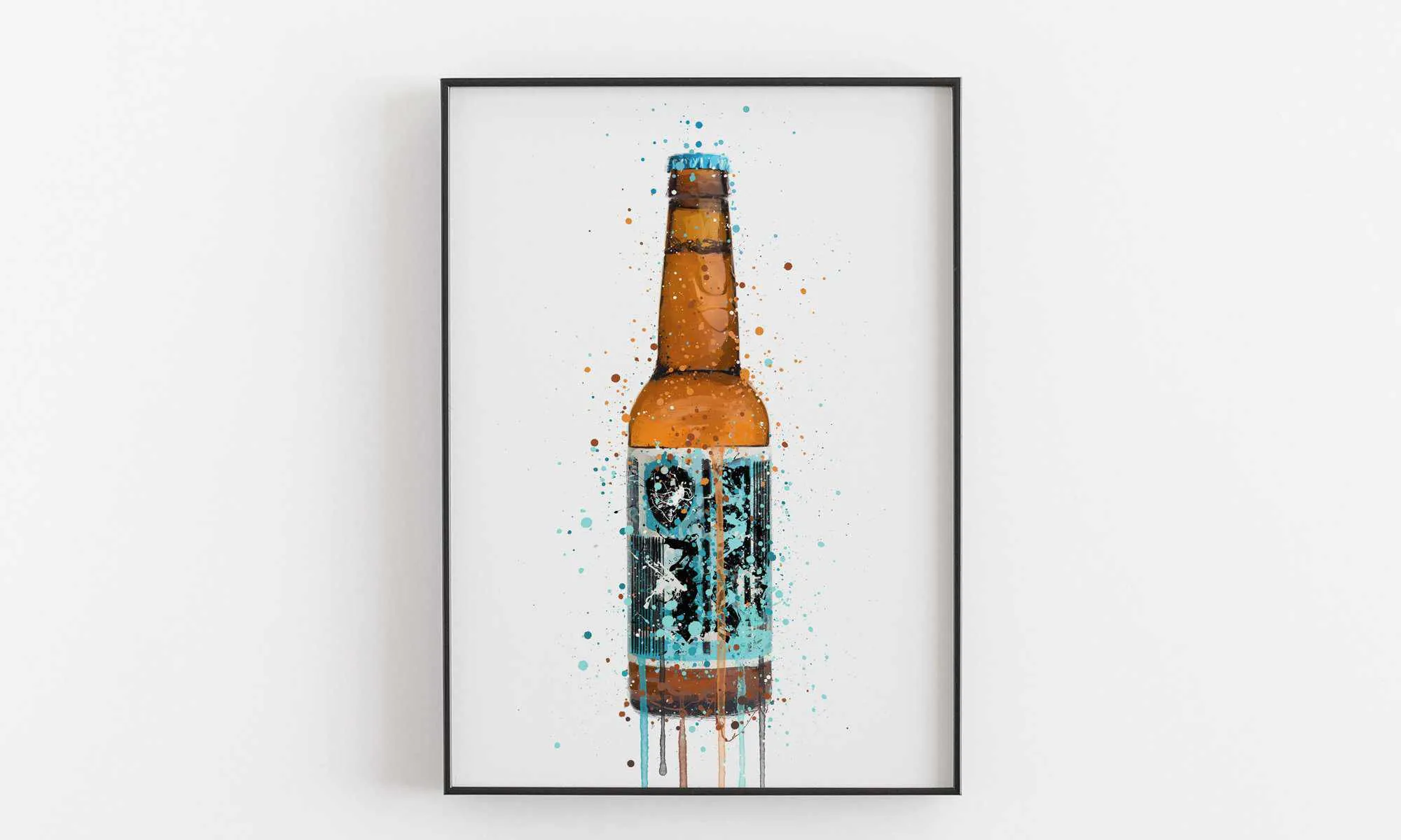 Beer Bottle Wall Art Print 'Rebel Rebel'