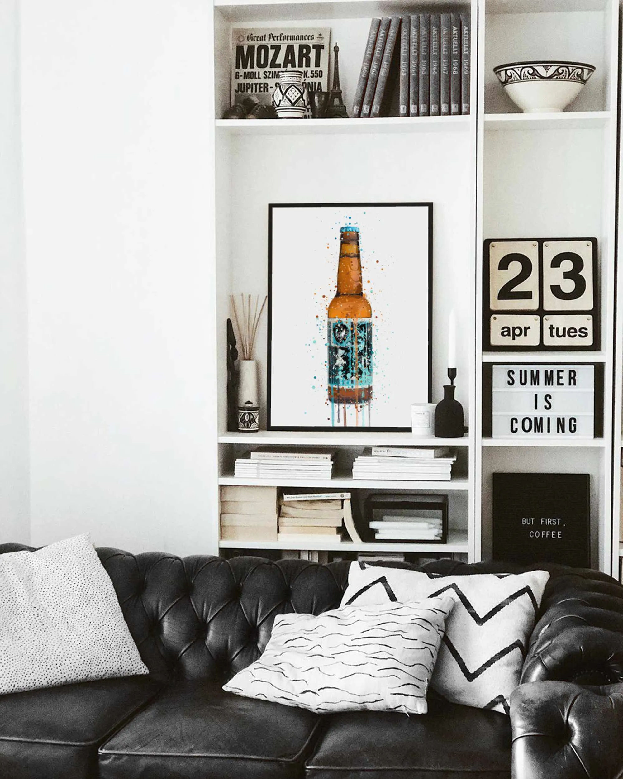 Beer Bottle Wall Art Print 'Rebel Rebel'