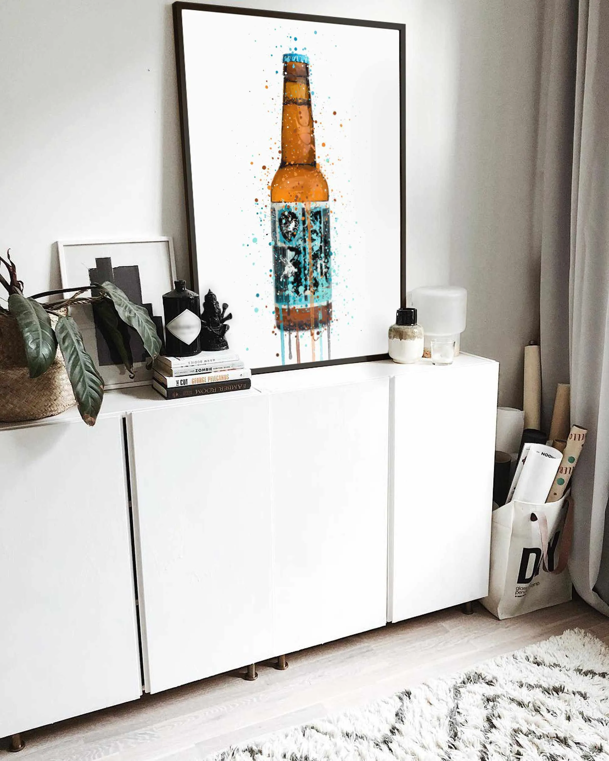 Beer Bottle Wall Art Print 'Rebel Rebel'