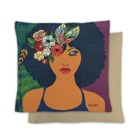 Believe, Blossom & Become Woven Cushion Cover