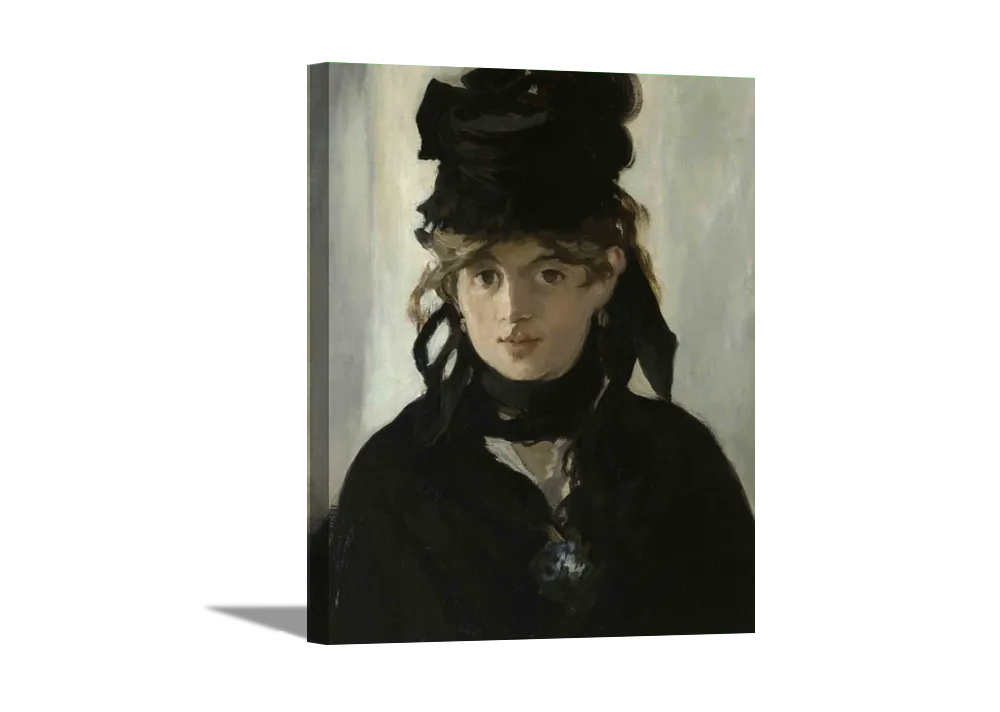 Berthe Morisot | Edouard Manet Masters Classic Art in Gallery Wrapped Canvas | Various Sizes