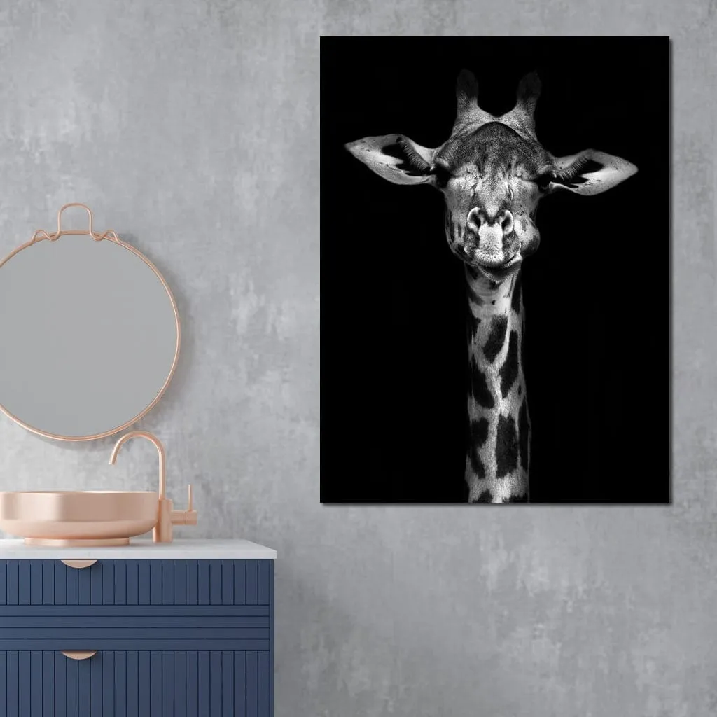 Black and White Giraffe