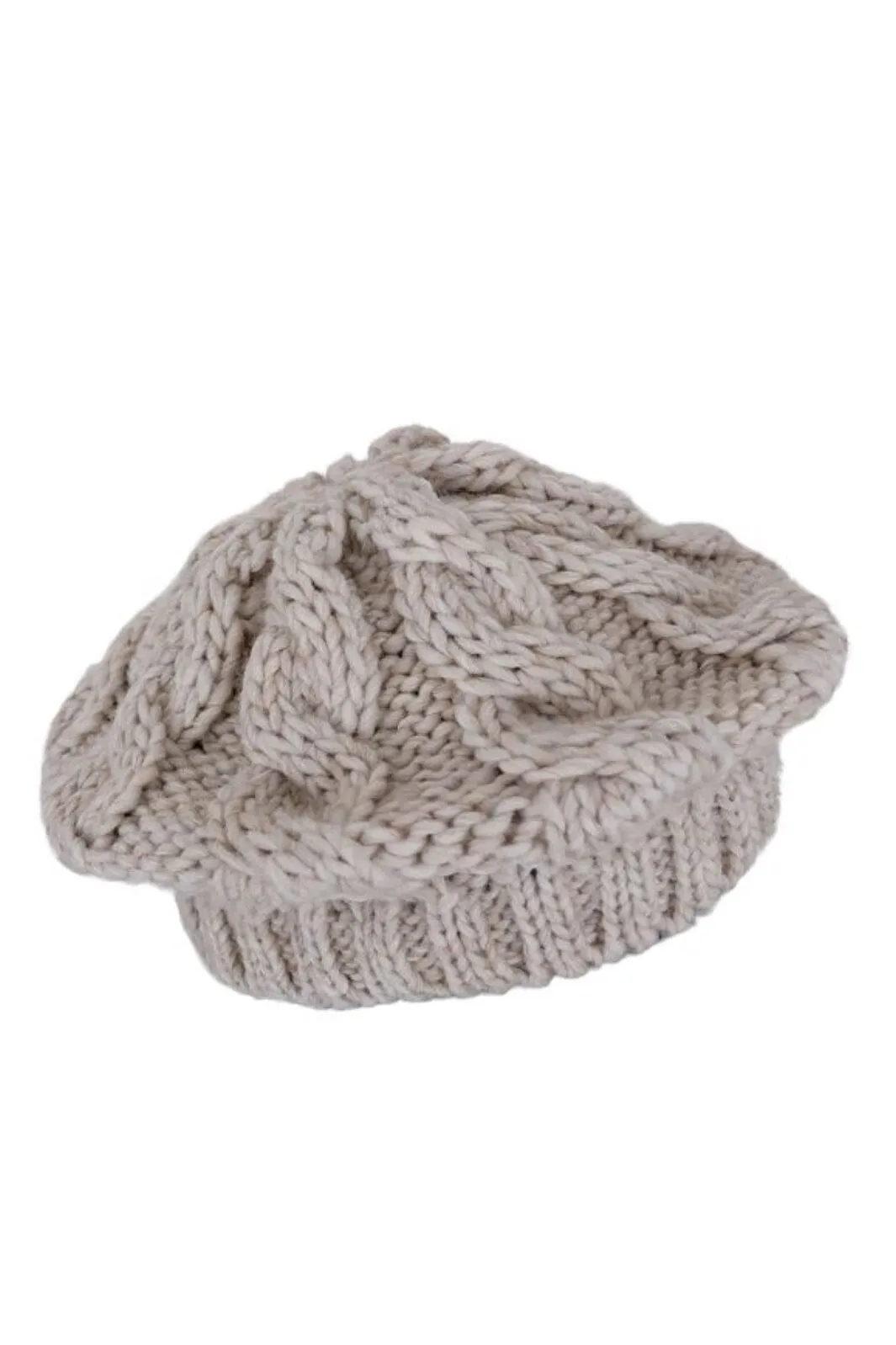 Black Colour - Bcbernadette Knitted Baret Hat - Creme