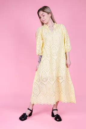 Black Colour - Bcelva Dress - Pastel Yellow