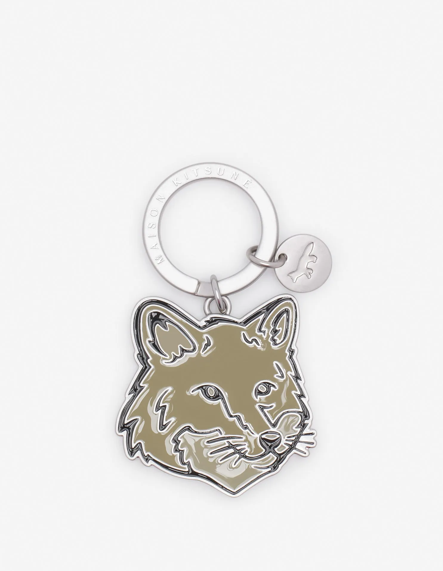 Bold Fox Head Keyring Canvas