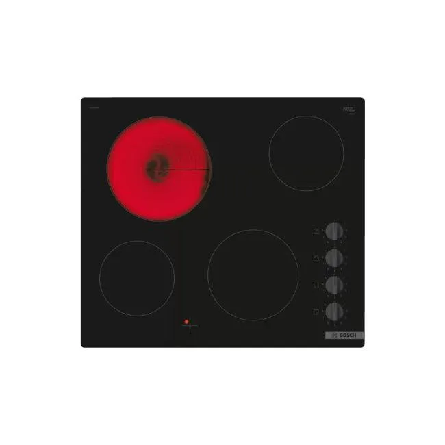 Bosch Serie 2 60cm Ceramic Hob 4 Ring Black | PKE611CA3E