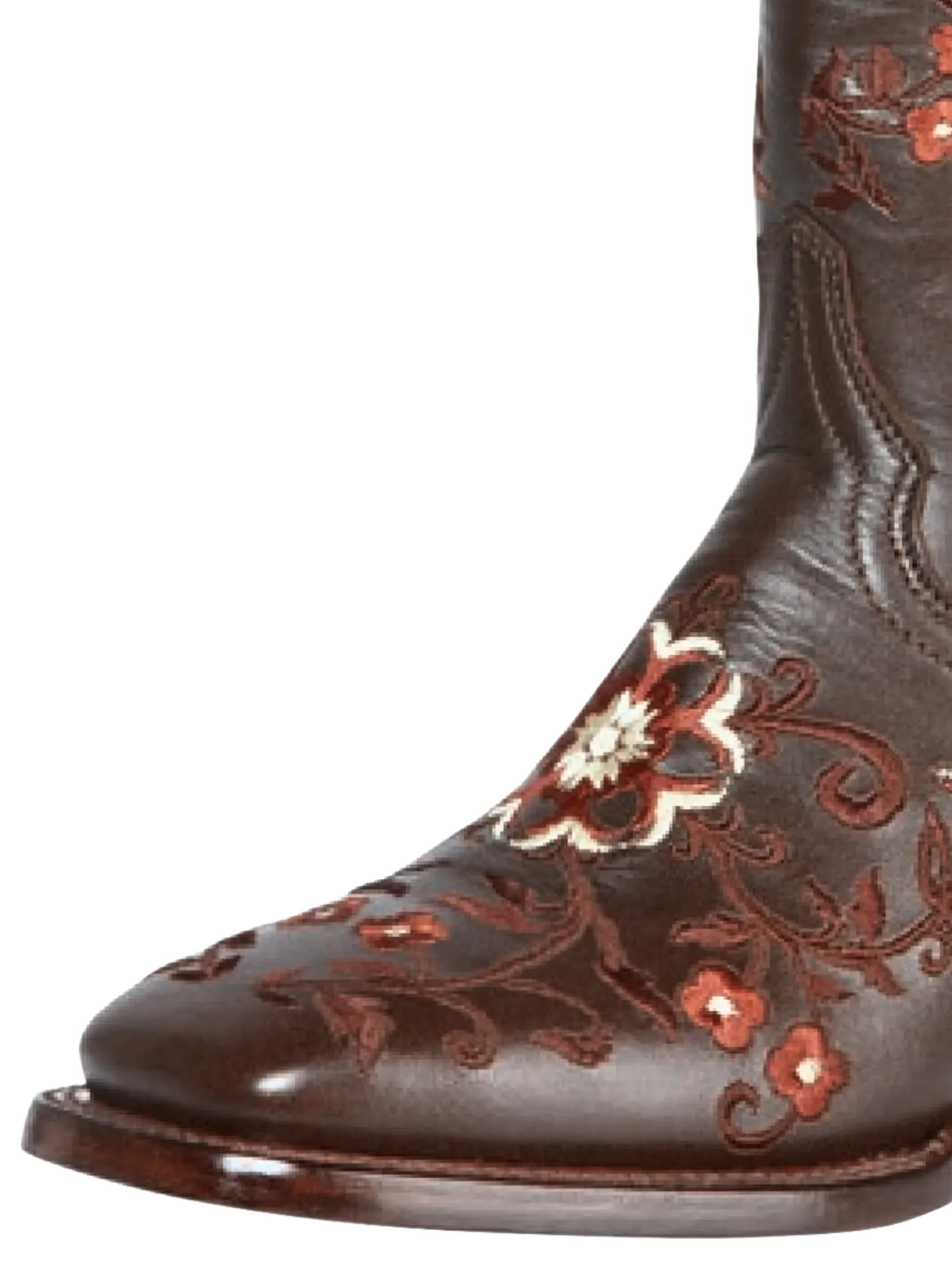 Botas Vaqueras Rodeo con Bordado de Flores de Piel Genuina para Mujer 'Jar Boots' - ID: 126444