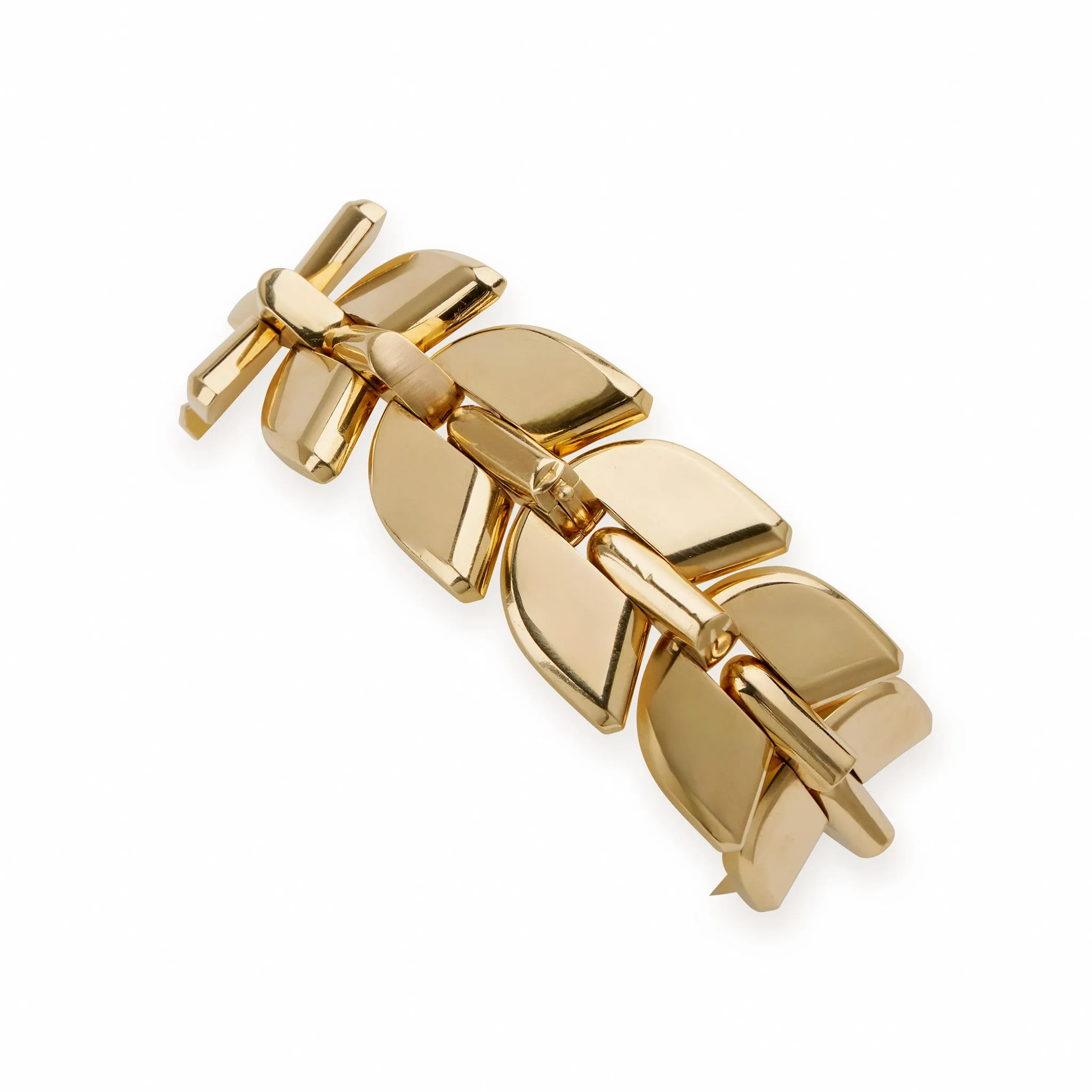 Boucheron Paris 18K Gold "Palmettes" Gold Bracelet