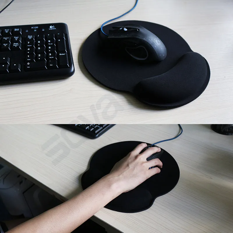 Built-In Wrist Support Mouse Pad