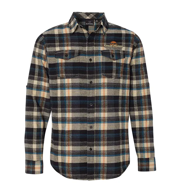 Burnside Yarn-Dyed Long Sleeve Flannel Shirt