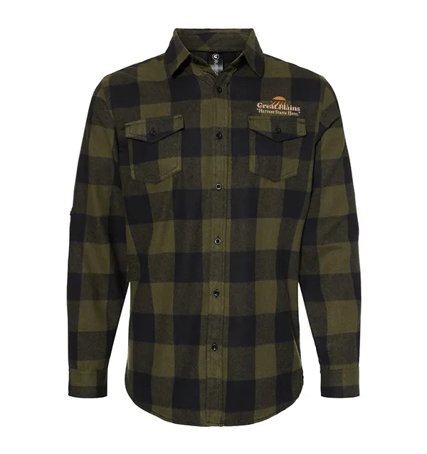 Burnside Yarn-Dyed Long Sleeve Flannel Shirt