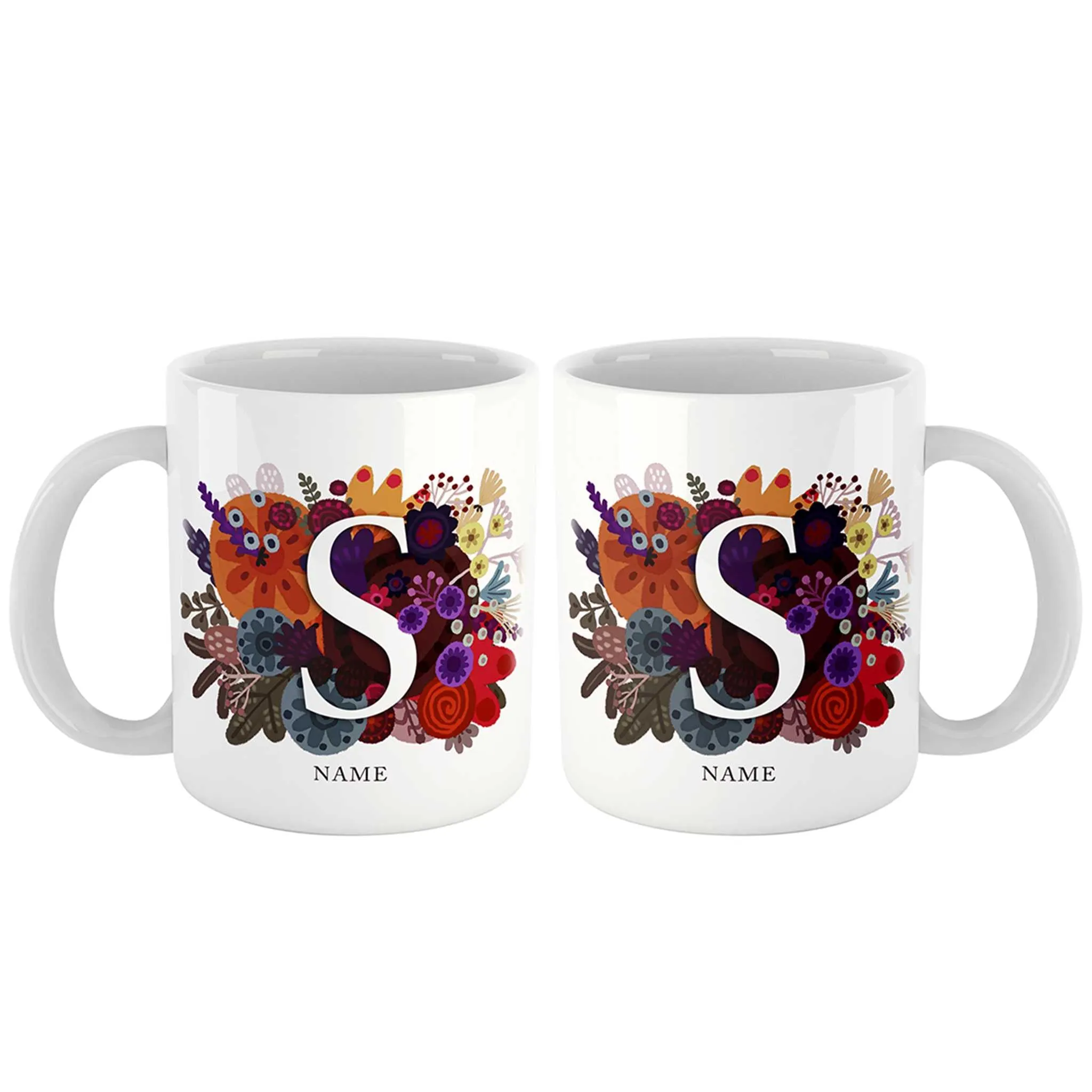 Burst of Colors Couple Personalized Mug