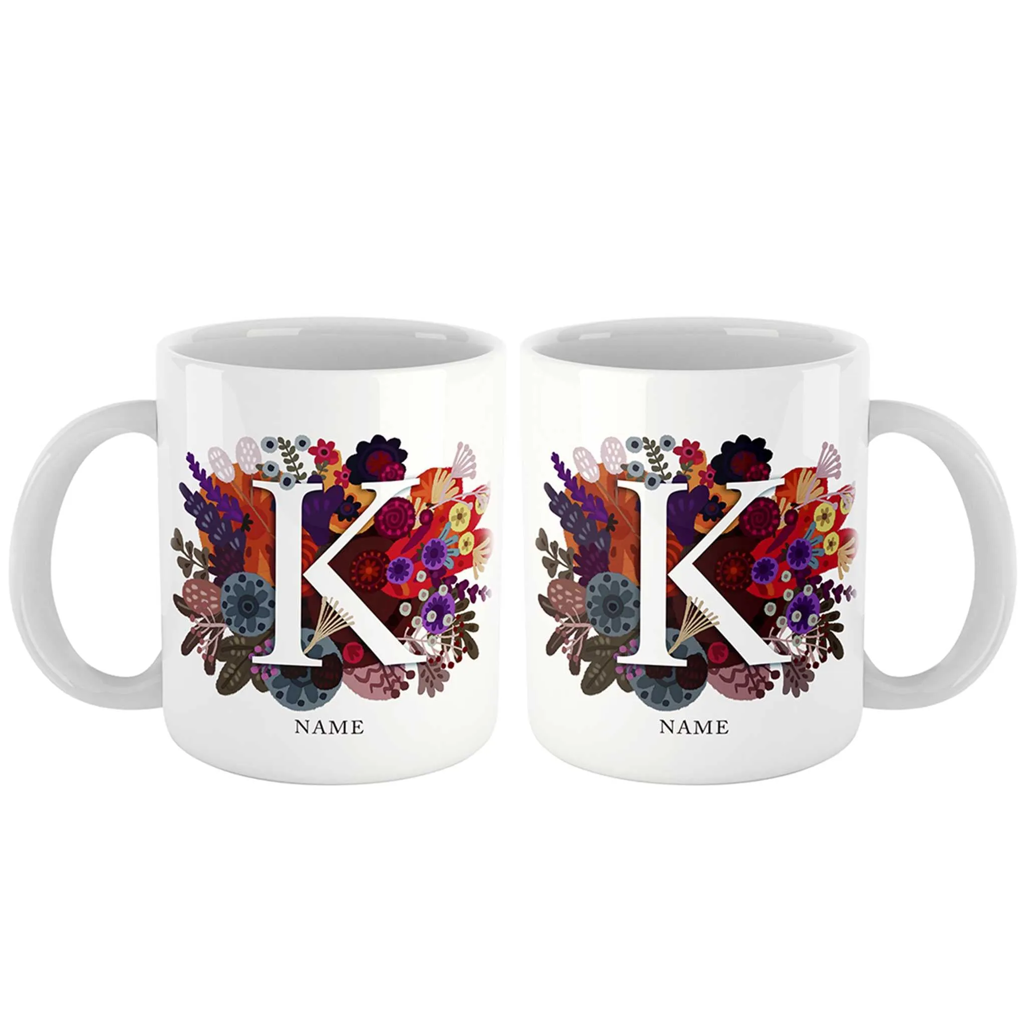 Burst of Colors Couple Personalized Mug