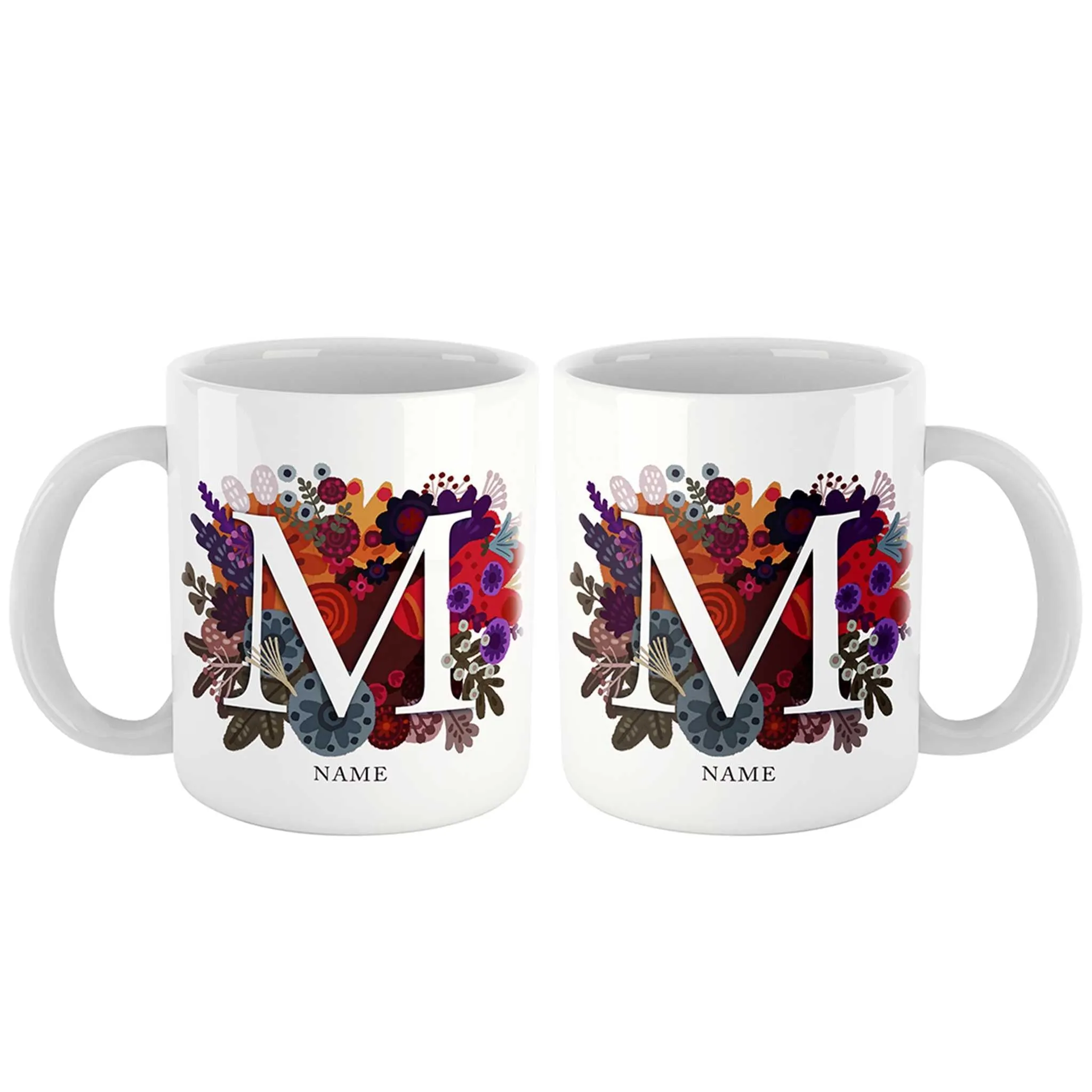 Burst of Colors Couple Personalized Mug