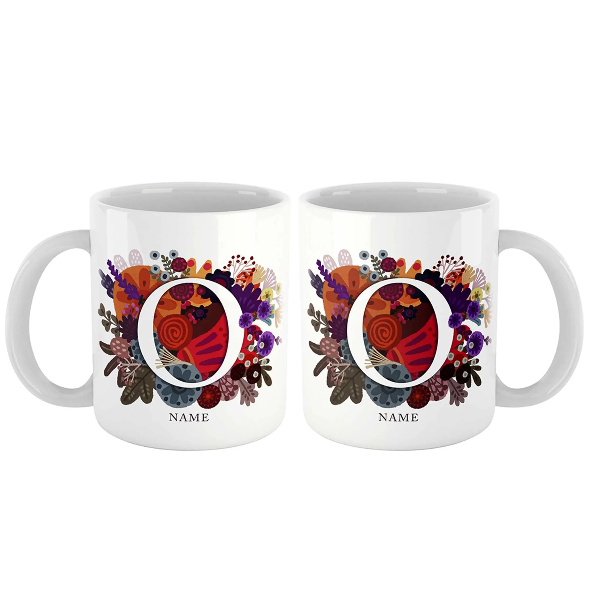 Burst of Colors Couple Personalized Mug