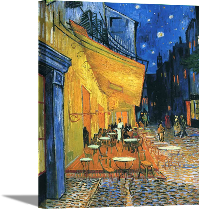 Café Terrace Place | Vincent Van Gogh Masters Classic Art in Gallery Wrapped Canvas | Various Sizes