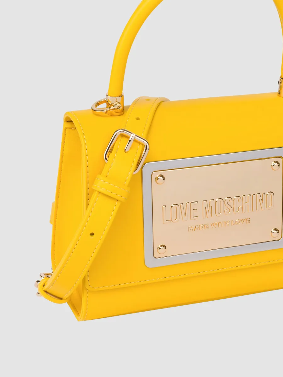 CALFSKIN HANDBAG LOVE MOSCHINO