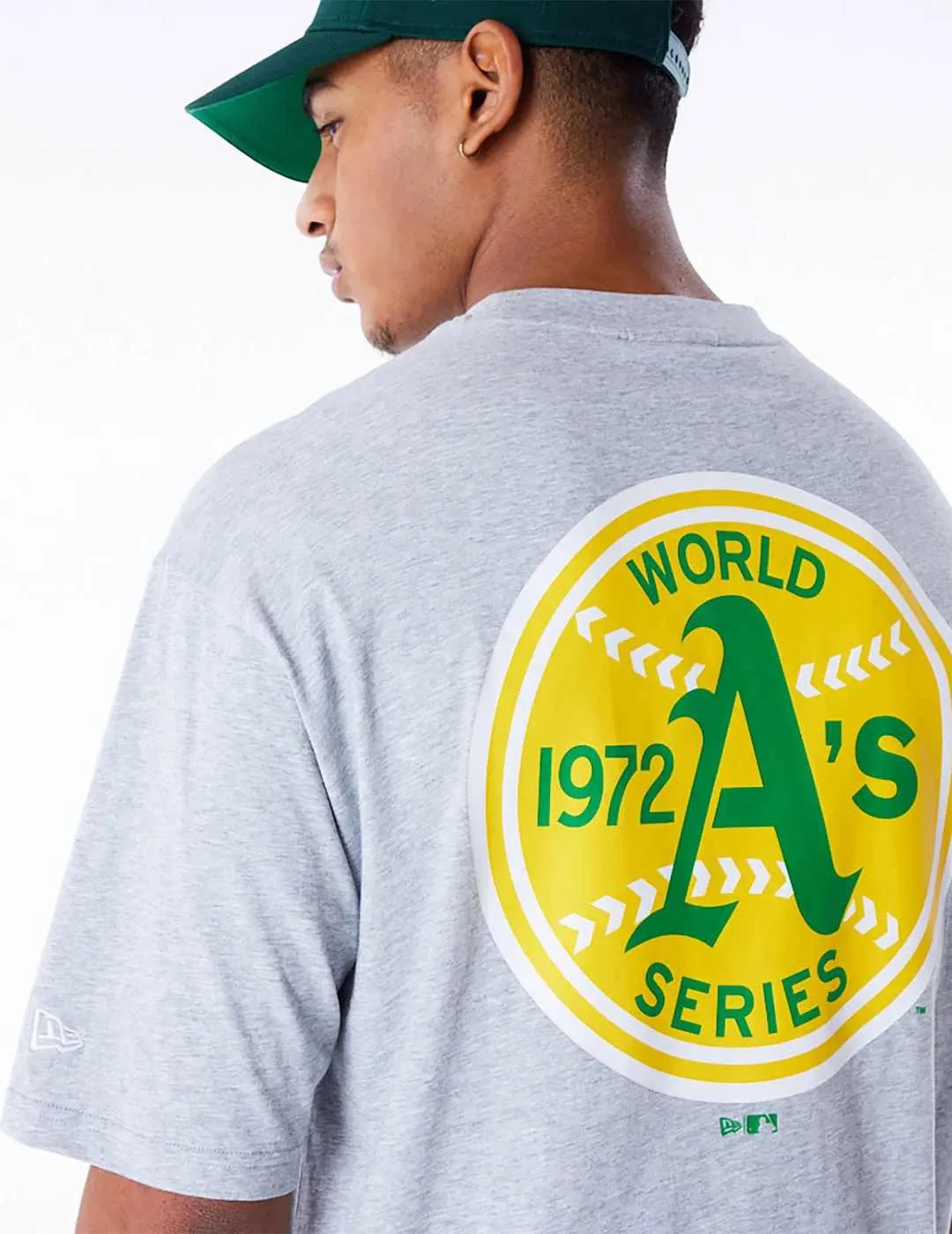 Camiseta New Era Mlb Oakland World Series Gris