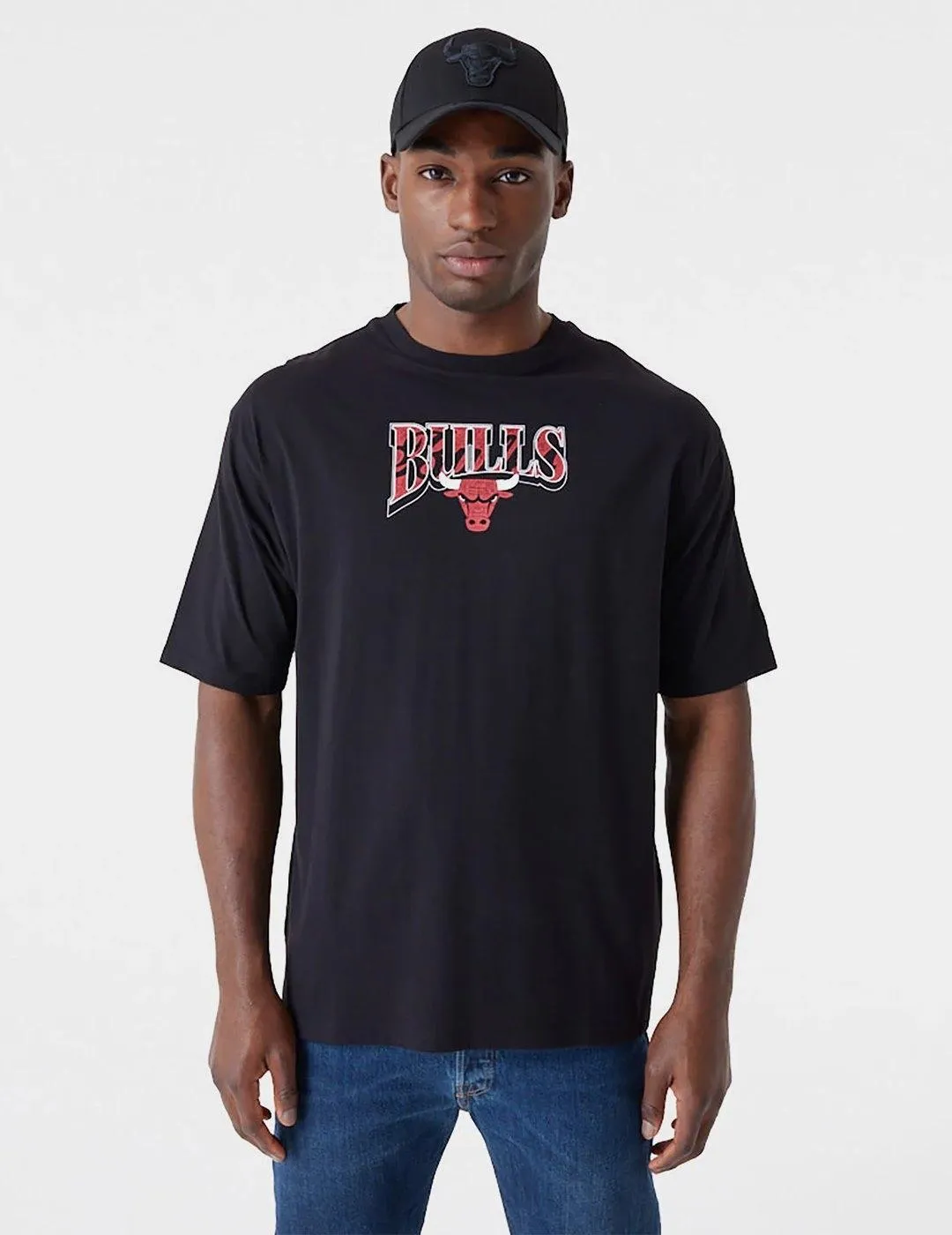 Camiseta New Era NBA Bulls Championship Negro