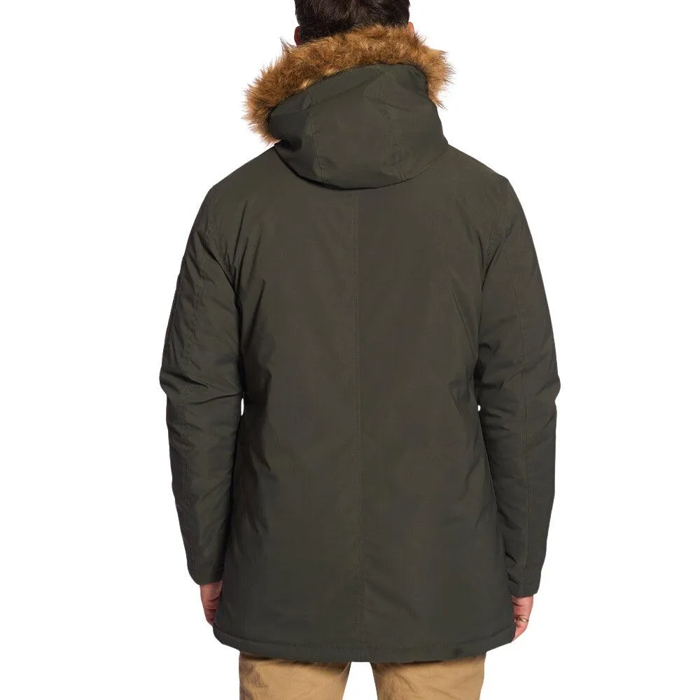 Campera Parka Rip Curl Jk Nylon Piel Imp Verde Militar