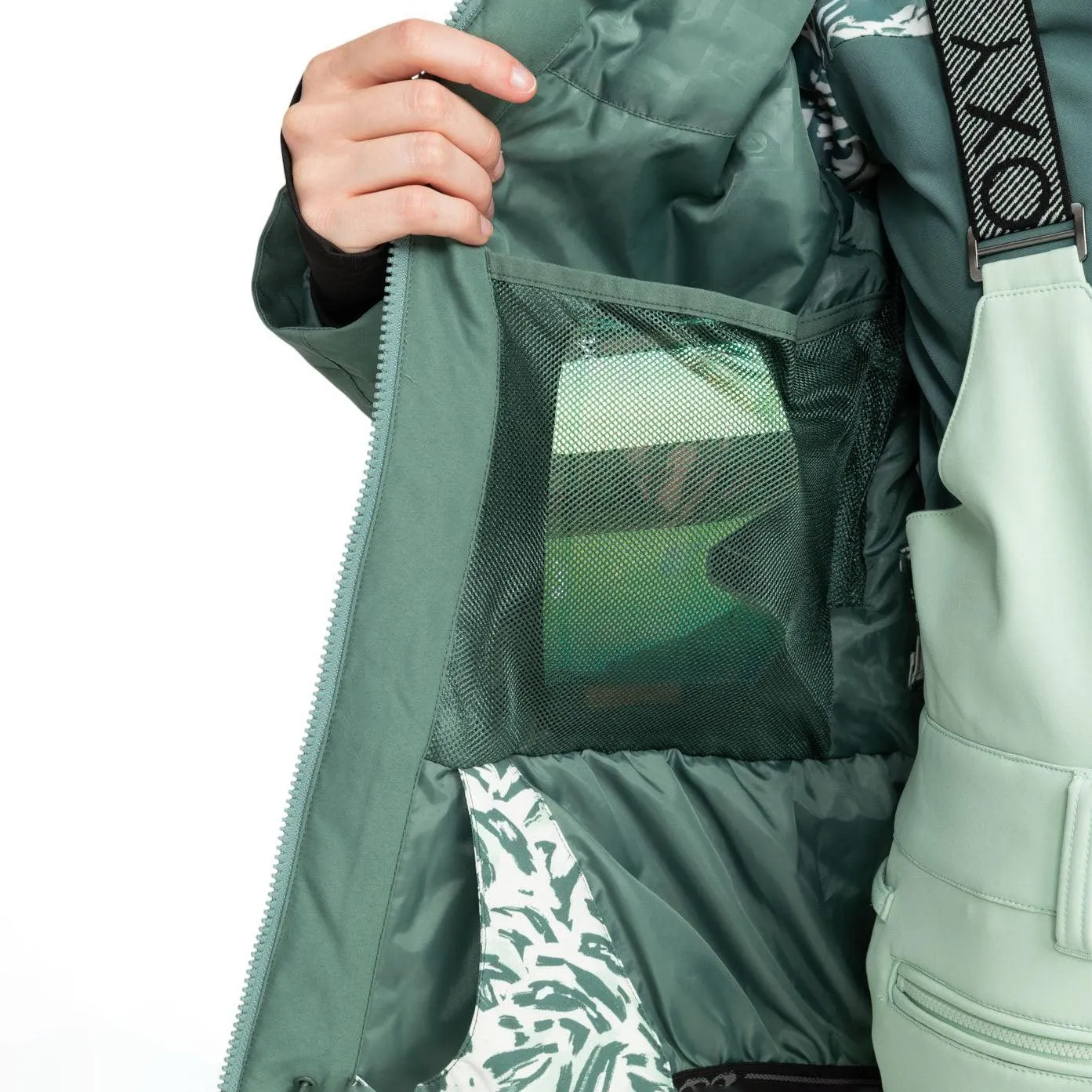 Campera Roxy Snow Jet Ski Premium Verde