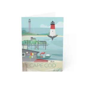 Cape Cod Folded Matte Notecards   Envelopes (10pcs)