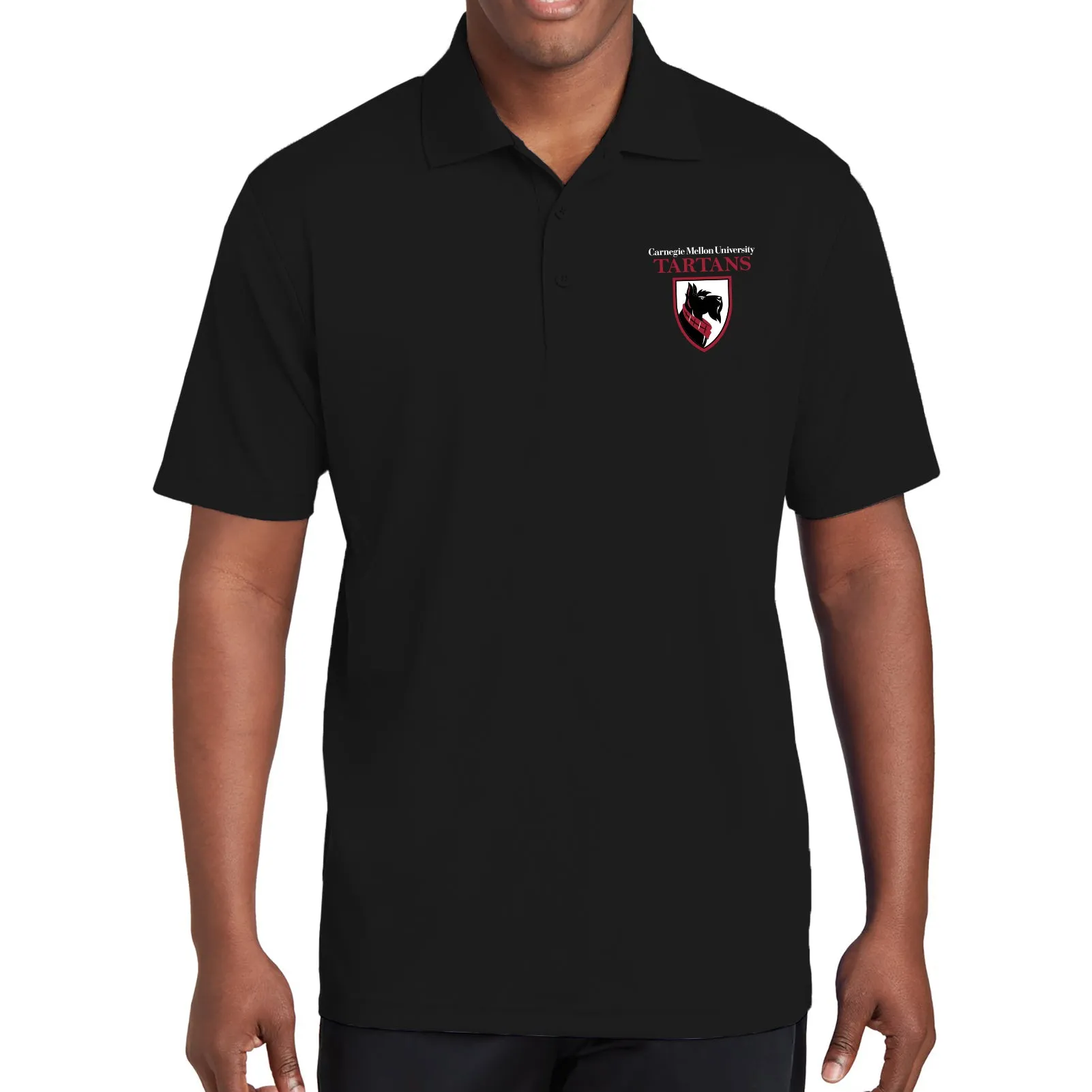 Carnegie Mellon University Tartans Primary Logo Polo - Black