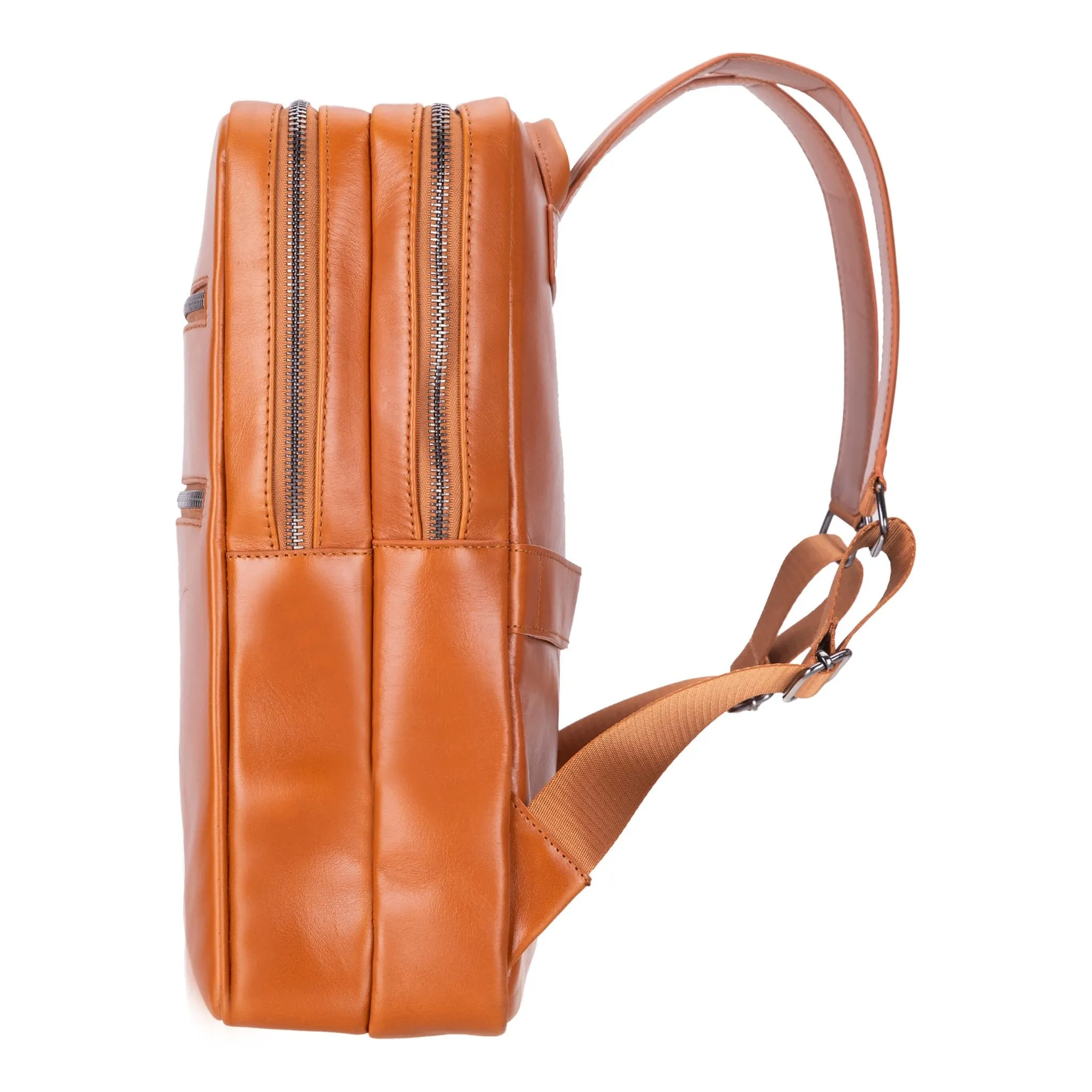 Castle Leather Backpack 16", Burnished Tan