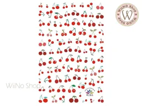 Cherry Adhesive Nail Art Sticker - 1 pc (R286)