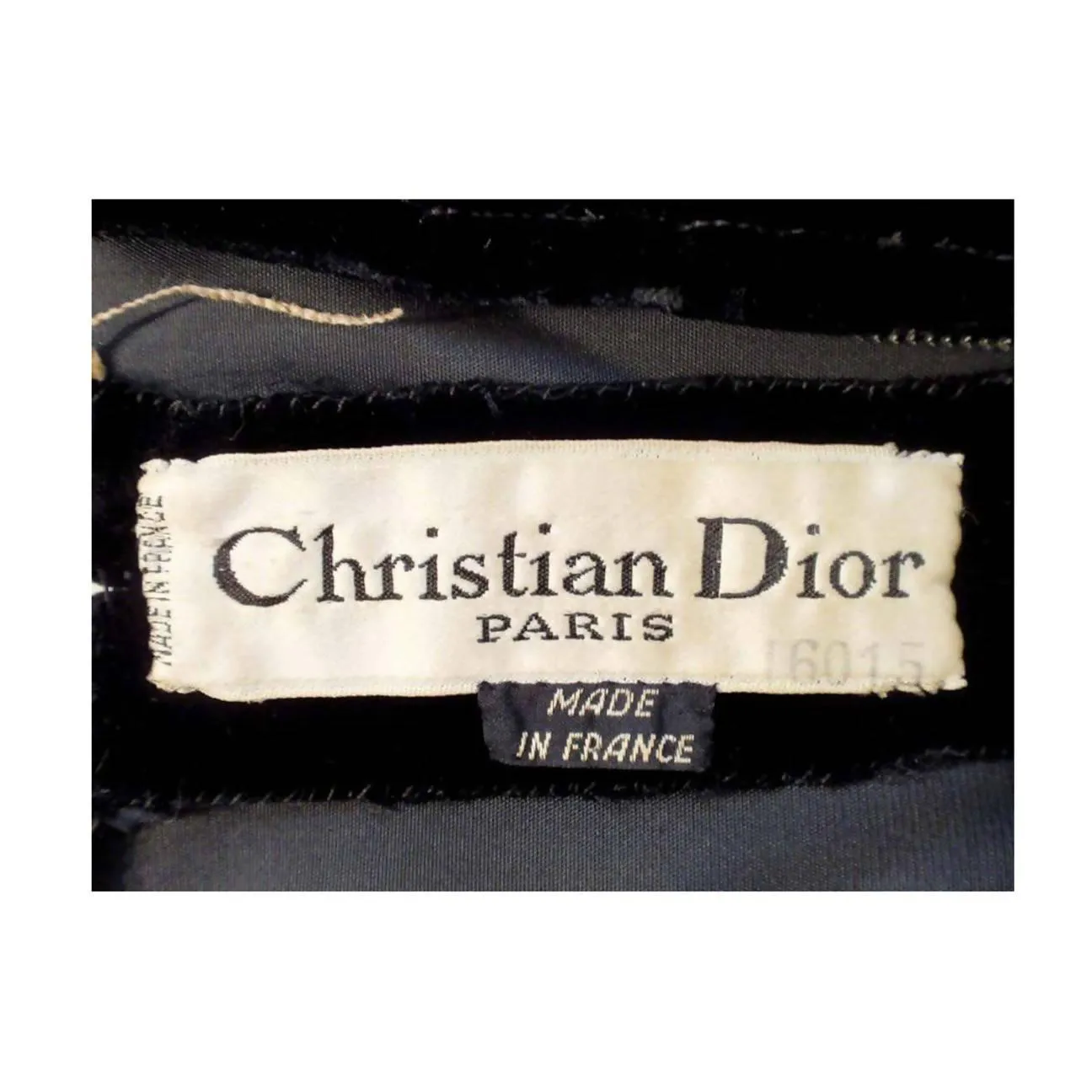 CHRISTIAN DIOR Black Velvet Cocktail Dress | Size 28