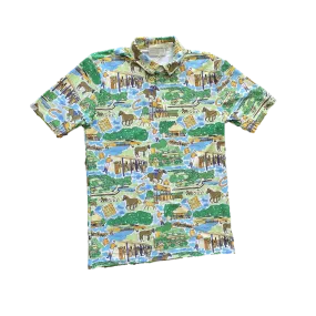 Claiborne Farm Print Men's Polo