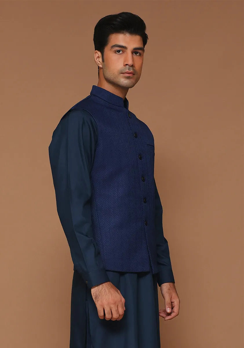 Classic Jamawar Outer Space Traditional Waistcoat