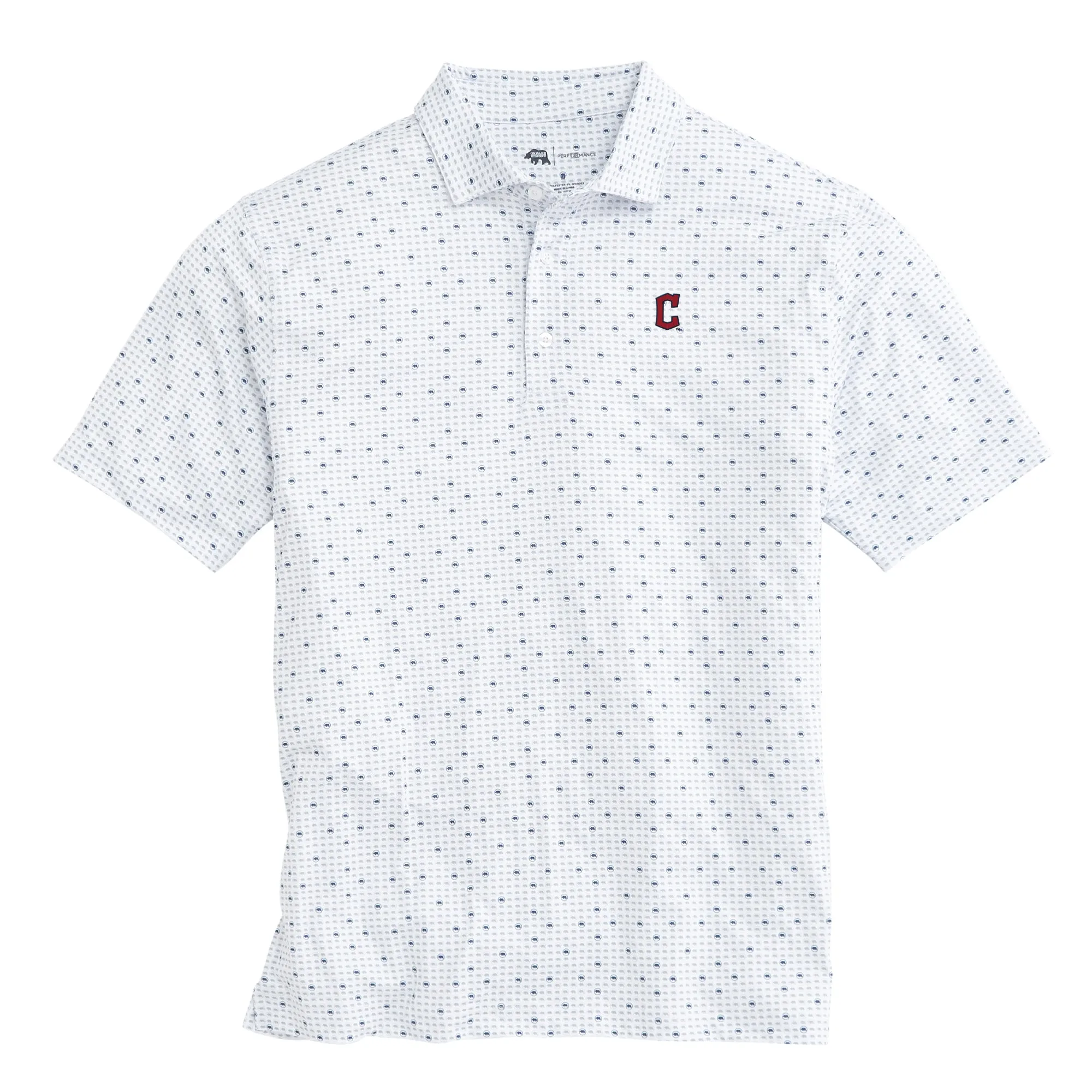 Cleveland Guardians Tour Logo Printed Performance Polo