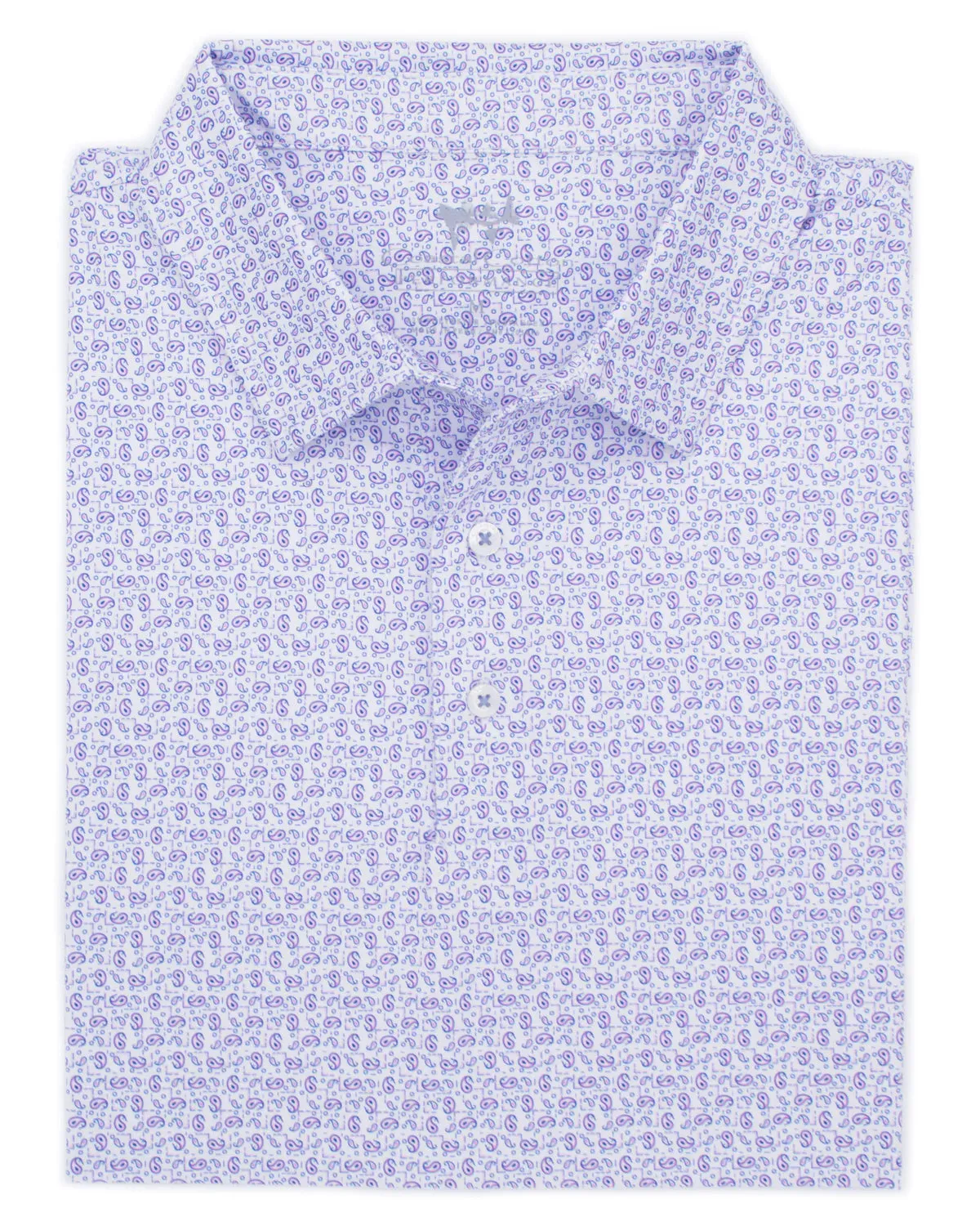 Coastal Cotton Paisley Printed Polo