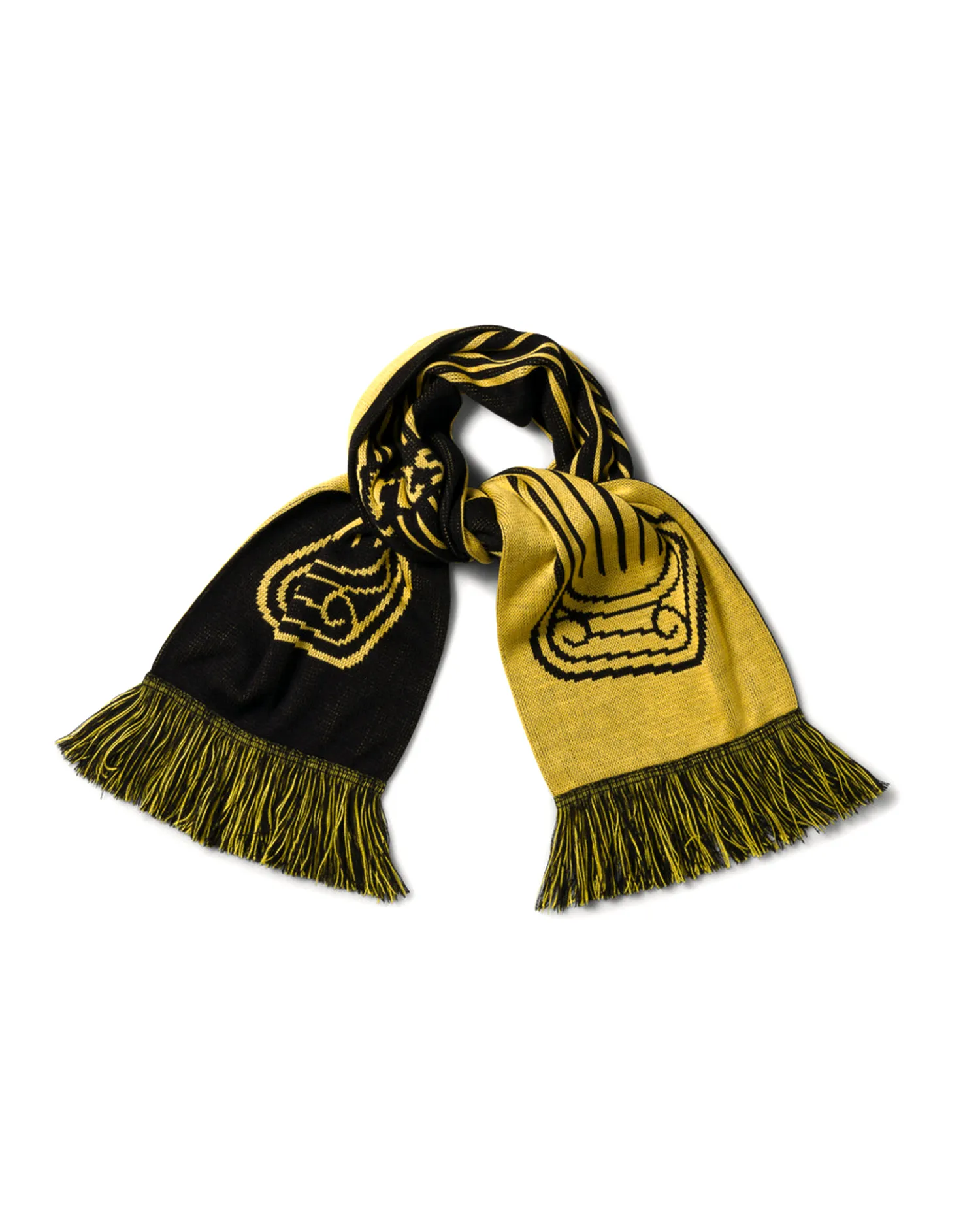 Column Scarf - Black / Yellow