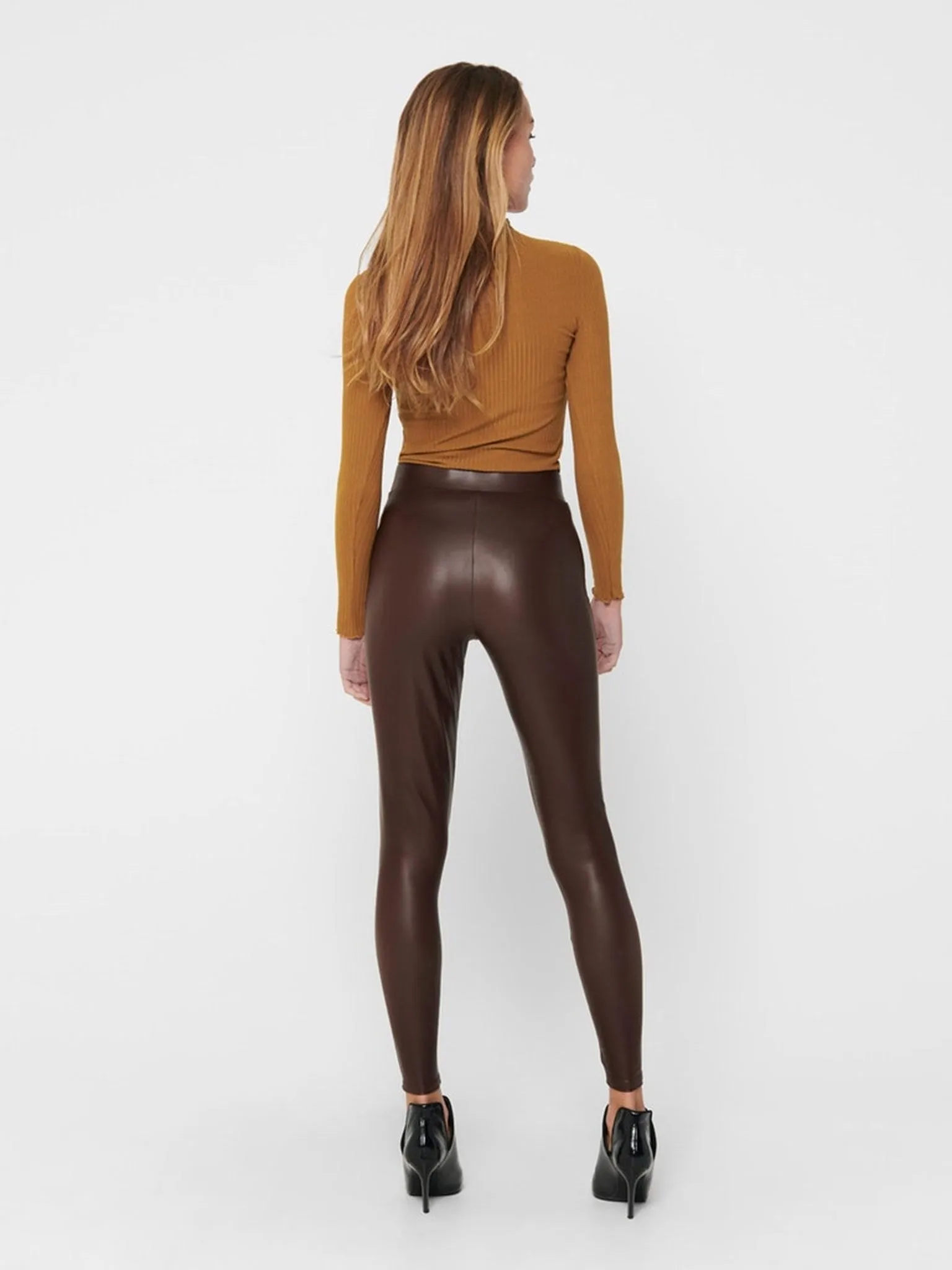 Cool Coated Leggings - Chicory Coffee