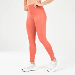 Core Panel Leggings - Mineral Red