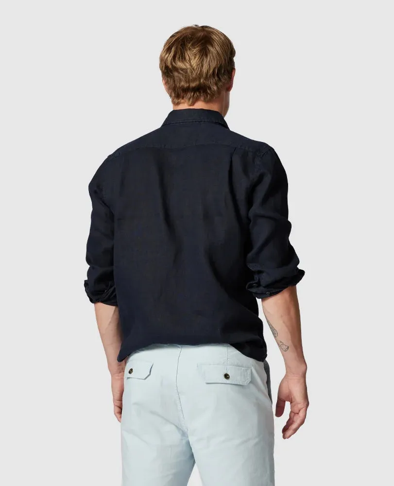 Coromandel Linen Shirt - Midnight