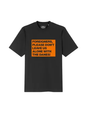 Cotton Jersey Frode Foreigners Tee, Black